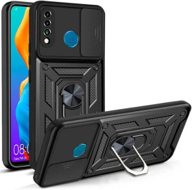 Чохли, бампера Чехлы, бампера ^/--/^ Чохол Fiji Camera Defence для Huawei P /--/ 30 Lite / Nova 4 /--/ e бампер із захистом камери та підставкою Blac ^_^^^ Чехол Fiji Camera Defence для Huawei P /--/ 30 Lite / Nova 4 /--/ e бампер с защитой камеры и подставкой Blac - фото фото фото
