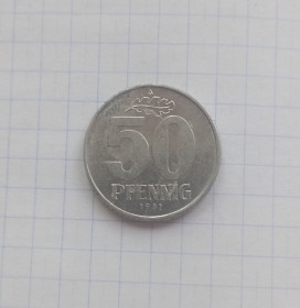 НДР, ФРН ГДР, ФРГ ^/--/^ ГДР  50  пфеннинг  1982  г. ^_^^^ НДР 50 пфеннінг 1982 - фото фото фото