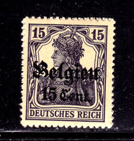 Третій Рейх (-) Третий Рейх (-) ^/--/^ Германия Рейх 1916 - 1918 г MNH  - надпечатка  БЕЛЬГИЯ ^_^^^ Німеччина Рейх 1916 — 1918 MNH — надпечатка Бельгії - фото фото фото