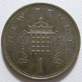 Єлизавета II (після ) Елизавета II (после ) ^/--/^ Велика Британія 1 новий пенні 1980 року 43039 ^_^^^ Великобритания 1 новый пенни 1980 года 43039 - фото фото фото