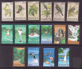Фауна Фауна ^/--/^ NM Фауна  Ямайка 1979 г MNH -  птицы , рыбы , спорт - ^_^^^ NM Фауна Ямайка 1979 р MNH - птахи, риби, спорт - - фото фото фото