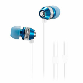 Навушники Наушники ^/--/^ Наушники проводные без микрофона Wallytech WEA-081 Blue/White ^_^^^ Навушники дротяні без мікрофону Wallytech WEA-081 Blue/White - фото фото фото