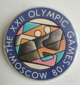 Спортивні Спортивные ^/--/^ ЗНАЧОК Игры XXII Олимпиады 1980 Москва ^_^^^ ЗНАЧОК Ігри XXII Олімпіади 1980 Москва - фото фото фото