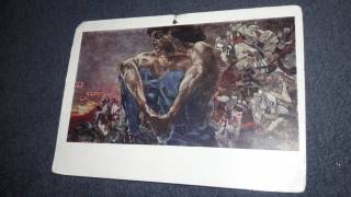 СРСР СССР ^/--/^ Открытка СССР 1958 /--/ г.  М.А. Врубель Демон ^_^^^ Листівка СРСР 1958 /--/ р. М.А. Врубель Демон - фото фото фото