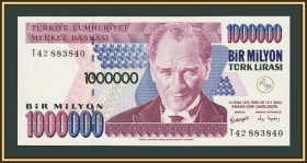 Туреччина Турция ^/--/^ Турция 1000000 лир 2002 P-213  (213 /--/ a.3) UNC ^_^^^ Туреччина 1000000 лір 2002 P-213 (213 /--/ a.3) UNC - фото фото фото