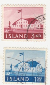 Ісландія Исландия ^/--/^ Исландия 1961 г № 348 - 349 серия гашеная ^_^^^ Ісландія 1961 р No 348 - 349 серія гашена - фото фото фото