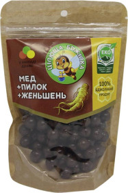 Шоколад, печиво, цукерки, горіхи, чіпси Шоколад, печенье, конфеты, орехи, чипсы ^/--/^ Цілюща Бджілка (мед+пилок+женьшень) 150 /--/ гр ^_^^^ Целебная Пчелка (мед+пилок+женьшень) 150 /--/ гр - фото фото фото