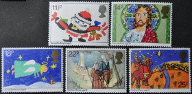 Інше Другое ^/--/^ Великобритания Детский рисунок Рождество 1981 ^_^^^ Великобританія Дитячий малюнок Різдво 1981 - фото фото фото