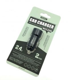 Зарядні пристрої Зарядные устройства ^/--/^ Автомобильное зарядное устройство REMAX Car Charger RCC /--/ 220 Black     (5 /--/ V/2.4 /--/ A/2 /--/ USB) ^_^^^ Автомобільний зарядний пристрій REMAX Car Charger RCC /--/ 220 Black (5 /--/ V/2.4 /--/ A/2 /--/ USB) - фото фото фото