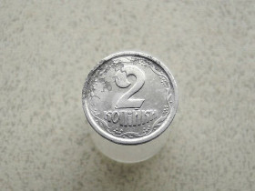 Обігові Обиходные ^/--/^ 2 копійки 1994 рік Україна 1 /--/ АА  (268 /--/ а) ^_^^^ 2 копейки 1994 год Украина 1 /--/ АА (268 /--/ а) - фото фото фото