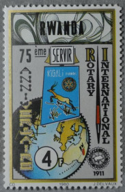 Інше Другое ^/--/^ Руанда Международные организации Ротари 1980 ^_^^^ Міжнародні організації Ротарі 1980 - фото фото фото