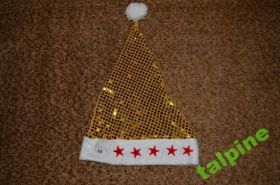 Інше Другое ^/--/^ ! 1 Новогодняя шапка Санты *Золотая* Santa Claus ^_^^^ ! 1 Новорічна шапка Санти * Золота * Santa Claus - фото фото фото