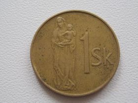 Словаччина Словакия ^/--/^ Словакия 1 крона 1994 года #17284 ^_^^^ Словаччина 1 крона 1994 року #17284 - фото фото фото
