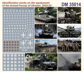 Аксесуари Аксессуары ^/--/^ Danmodel 35014 - Декаль - Розпізнавальні знаки на техніці Збройних Сил України. 2022-23, 1/35 ^_^^^ Danmodel 35014 - Декаль - Опознавательные знаки на технике Вооруженных Сил Украины. 2022-23, 1/35 - фото фото фото