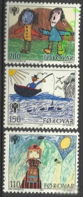 Малі Держави Європи Малые Государства Европы ^/--/^ Фареры 1979 живопись рисунки детей 3 /--/ м. ^_^^^ Фарери 1979 живопис малюнки дітей 3 /--/ м. - фото фото фото