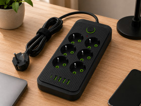 Мережеві фільтри Сетевые фильтры ^/--/^ Мережевий фільтр Power Socket F /--/ 06 /--/ U — 6 розеток, 4 USB, Type-C, 2500 Вт ^_^^^ Сетевой фильтр Power Socket F /--/ 06 /--/ U — 6 розеток, 4 USB, Type-C, 2500 Вт - фото фото фото