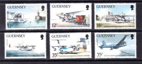 Освоєння космосу Освоение космоса ^/--/^ Авиация . Гернси 1989 г  MNH - ^_^^^ Гернсі 1989 MNH - фото фото фото