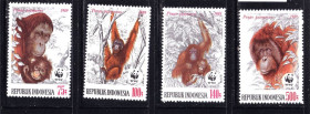 Фауна Фауна ^/--/^ NM Фауна  Индонезия 1989 г MNH - приматы ^_^^^ NM Фауна Індонезія 1989 р MNH - примати - фото фото фото
