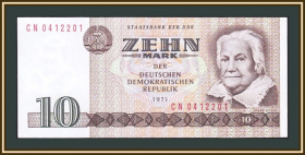 Німеччина Германия ^/--/^ Германия   (ГДР) 10 марок 1971   (1986) P-28   (28 /--/ b) UNC ^_^^^ Німеччина (НДР) 10 марок 1971 (1986) P-28 (28 /--/ b) UNC - фото фото фото