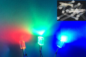 Світлодіоди Светодиоды ^/--/^ Светодиод прямоугольный RGB 3 цвета общий анод ^_^^^ Світлодіод прямокутний RGB 3 кольори загальний анод - фото фото фото