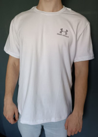 Футболки, майки Футболки, майки ^/--/^ Біла бавовняна футболка Under Armour унісекс ^_^^^ Белая хлопчатобумажная футболка Under Armour унисекс - фото фото фото