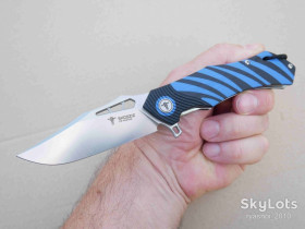 Ножі, мультітули Ножи, мультитулы ^/--/^ Shooziz XUN /--/ 115, D /--/ 2 Satin, G /--/ 10 Black-Blue, Tactical, Flipper, підшипник, EDC, Liner Lock ^_^^^ Shooziz XUN /--/ 115, D /--/ 2 Satin, G /--/ 10 Black-Blue, Tactical, Flipper, подшипник, EDC, Liner Lock - фото фото фото
