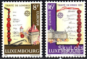 Бенілюкс Бенилюкс ^/--/^ Люксембург 1982 Европа СЕРТ Mi 1052-1053 MNH ^_^^^ Люксембург 1982 Європа СЕРТ Mi 1052-1053 MNH - фото фото фото