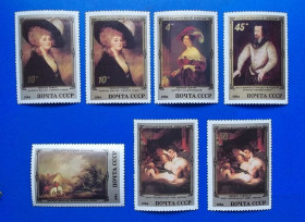 Мистецтво Искусство ^/--/^ СССР 1984 г - Шедевры Государственного Эрмитажа. Английская живопись ^_^^^ СРСР 1984 р - Шедеври Державного Ермітажу. Англійський живопис - фото фото фото