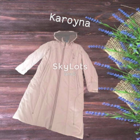 Пальто Пальто ^/--/^ Karoyna Утепленное демисезонное женское пальто  капюшон молочное/шоколад 48 ^_^^^ Karoyna Утеплене демісезонне жіноче пальто капюшон молочне/шоколад 48 - фото фото фото