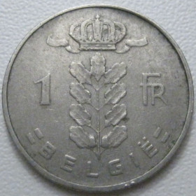 Бельгія Бельгия ^/--/^ Бельгія 1 франк 1958 року Belgie 42563 ^_^^^ Бельгия 1 франк 1958 года Belgie 42563 - фото фото фото