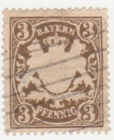 Німецька імперія (-) Германская империя (-) ^/--/^ Германия 1888 г. № 61 гашеная ^_^^^ Німеччина 1888 р. No 61 гашена - фото фото фото