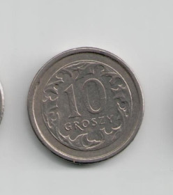 Сучасна (після ) Современная (после ) ^/--/^ Монета Польша 10 грошей 2003 года ^_^^^ Монета Польща 10 грошей 2003 - фото фото фото