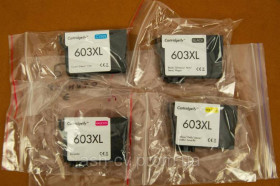 Картриджі Картриджи ^/--/^ Картридж, для принтера, Epson, 603, XL, 603 /--/ XL, 4 /--/ шт, бу, чорнило є ^_^^^ Картридж, для принтера, Epson, 603, XL, 603 /--/ XL, 4 /--/ шт, бу, чернил есть - фото фото фото