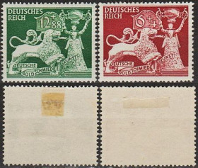 Третій Рейх (-) Третий Рейх (-) ^/--/^ 1942 - Рейх - Ювелірне мистецтво Mi.816-17 * ^_^^^ 1942 - Рейх - Ювелирное искусство Mi.816-17* - фото фото фото