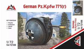 : : ^/--/^ AMG 72108 Pz.Kpfw 771 (r) Ger Small AFV WW /--/ 2 era 1/72 - фото фото фото