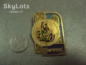 Спортивні Спортивные ^/--/^ знак якутск всесоюзный турнир по вольной борьбе №14602 ^_^^^ знак якутськ всесоюзний турнір з вільної боротьби No /--/ 14602 - фото фото фото