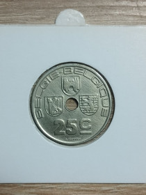 Бельгія Бельгия ^/--/^ Бельгія 25 сентим 1938 ^_^^^ Бельгия 25 центов 1938 - фото фото фото