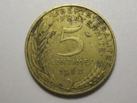 Франція Франция ^/--/^ Франция 5 сантимов 1968 года 3 /--/ П /--/ 899 ^_^^^ Франція 5 сантимів 1968 3 /--/ П /--/ 899 - фото фото фото