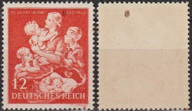 Третій Рейх (-) Третий Рейх (-) ^/--/^ 1943 - Рейх - Допомога матері Mi.859  * ^_^^^ 1943 - Рейх - Помощь матери Mi.859 - фото фото фото
