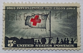 Північна Америка Северная Америка ^/--/^ США 1963 Красный крест, гашеная ^_^^^ 1963 — Червоний хрест, гашена - фото фото фото