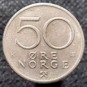 Норвегія Норвегия ^/--/^ Норвегія 50 ере, 1983 ^_^^^ Норвегия 50 эре, 1983 - фото фото фото
