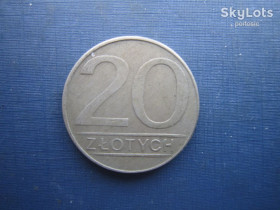 - року - года ^/--/^ Монета 20 злотих Польща 1987 ^_^^^ Монета 20 злотых Польша 1987 - фото фото фото