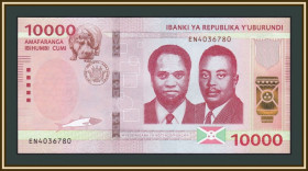 Бурунді Бурунди ^/--/^ Бурунди 10000 франков 2022  (2023) P-54  (54 /--/ c) UNC ^_^^^ Бурунді 10000 франків 2022 (2023) P-54 (54 /--/ c) UNC - фото фото фото