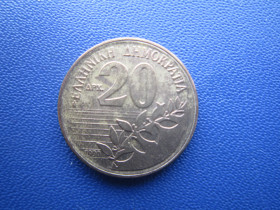 Греція Греция ^/--/^ Монета 20 драхм Греція 1990 ^_^^^ Монета 20 драхм Греция 1990 - фото фото фото