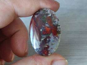 Агат Агат ^/--/^ Моховый агат 43.15 Ct  39.5 х 25 х 5.2 мм ^_^^^ Моховий агат 43.15 Ct 39.5 х 25 х 5.2 мм - фото фото фото