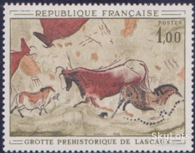 Франція Франция ^/--/^ Франция 1968 искусство наскальные рисунки Mi 1619 MNH ^_^^^ 1968 — Мистецтво наскальні малюнки Mi 1619 MNH - фото фото фото