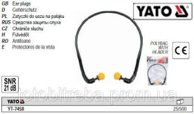 Спецодяг Спецодежда ^/--/^ Наушники навушники для захисту від шуму YATO беруші 26 дБ YT-7458 ^_^^^ Наушники наушники для защиты от шума YATO беруши 26 дБ YT-7458 - фото фото фото