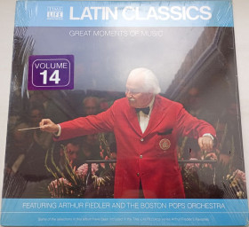 Платівки Пластинки ^/--/^ ARTHUR FIEDLER AND THE BOSTON POPS ORCHESTRA Latin Classics LP Sealed/Запечатаний ^_^^^ ARTHUR FIEDLER AND THE BOSTON POPS ORCHESTRA Latin Classics LP Sealed - фото фото фото