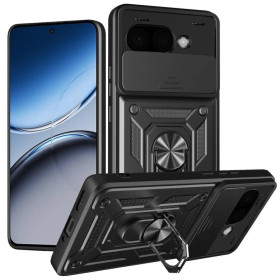 Чохли, бампера Чехлы, бампера ^/--/^ Чохол Fiji Camera Defence для Google Pixel 9 /--/ a бампер із захистом камери та підставкою Black ^_^^^ Чехол Fiji Camera Defence для Google Pixel 9 /--/ a бампер с защитой камеры и подставкой Black - фото фото фото