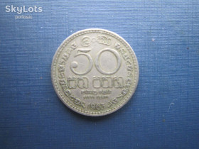 Шрі-Ланка Шри-Ланка ^/--/^ Монета 50 центов Цейлон 1963 ^_^^^ Монета 50 центів Цейлон 1963 - фото фото фото